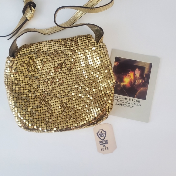 Whiting and Davis Gold Mesh Night Bag, Like New, Vintage - Picture 10 of 16